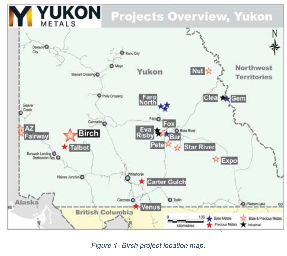 Birch project location map.